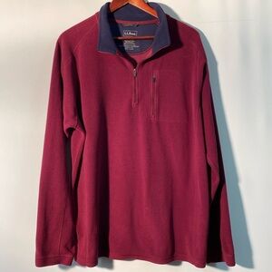 L.L.Bean - 1/4 zip fleece pullover. Size XL tall